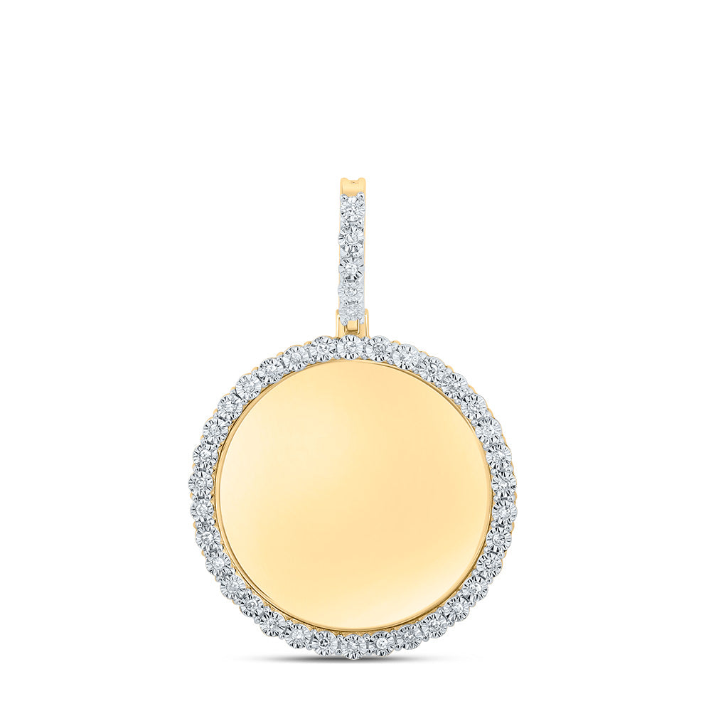 3/8CTW-DIA NK FANUK MEMORY ROUND MENS CHARM