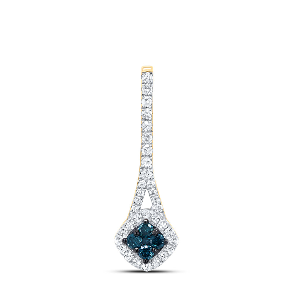 1/4CTW-DIA P1 GIFT BLUE DIAMOND PENDANT