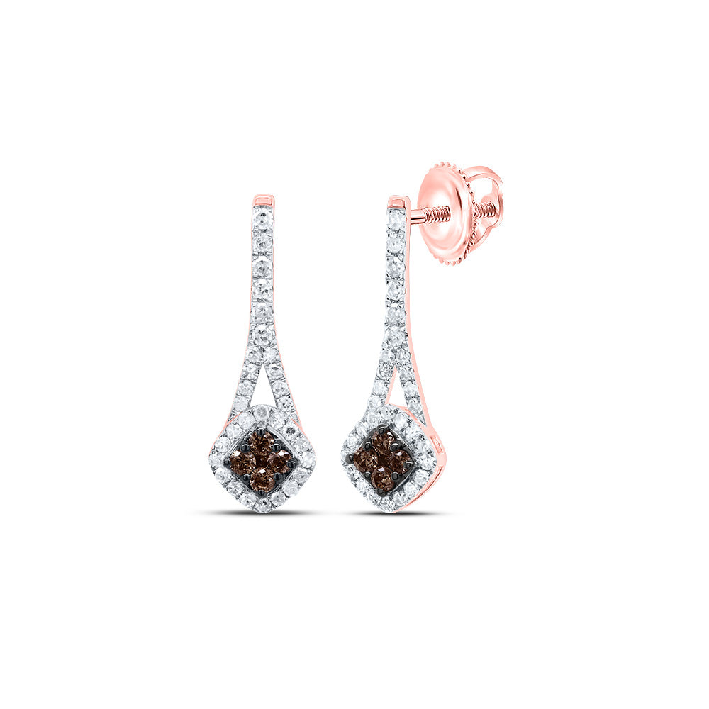 1/3CTW-DIA P1 GIFT NATURALCOGNAC DIAMOND EARRING