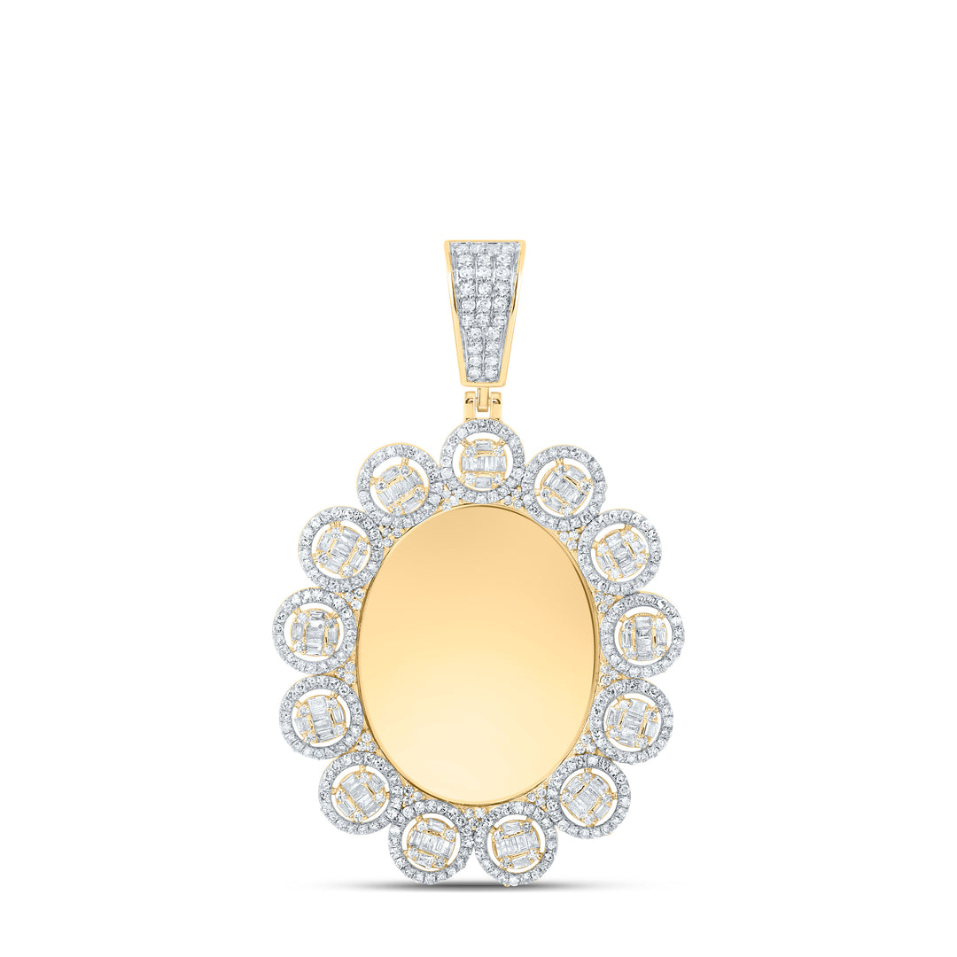 1 5/8CTW-DIA NK MEMORY ROUND MENS CHARM