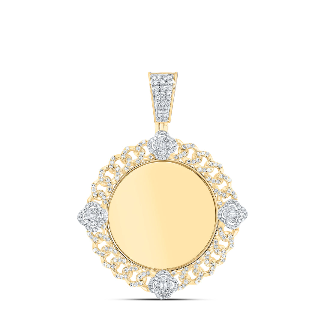 1CTW-DIA NK MEMORY CLOVER MENS CHARM