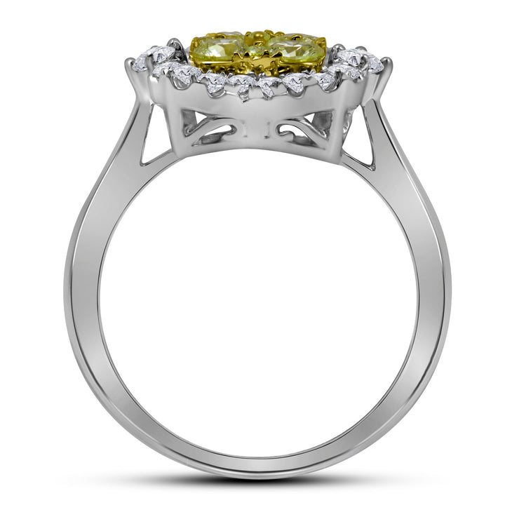 7/8CTW-DIA FASHION BRIDAL YELLOW RING