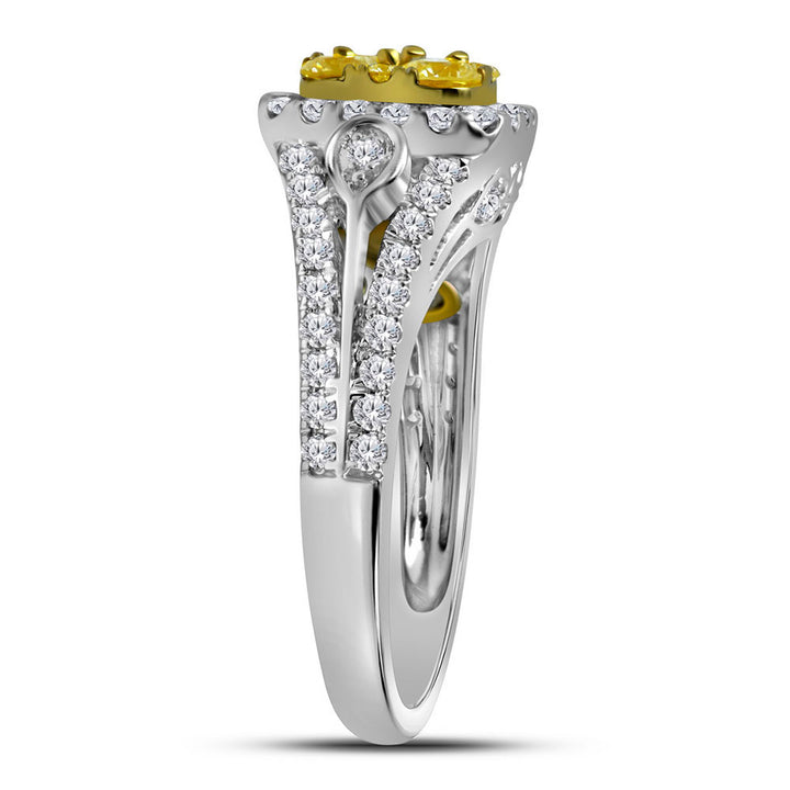 1 Cttw-DIA YELLOW BRIDAL RING