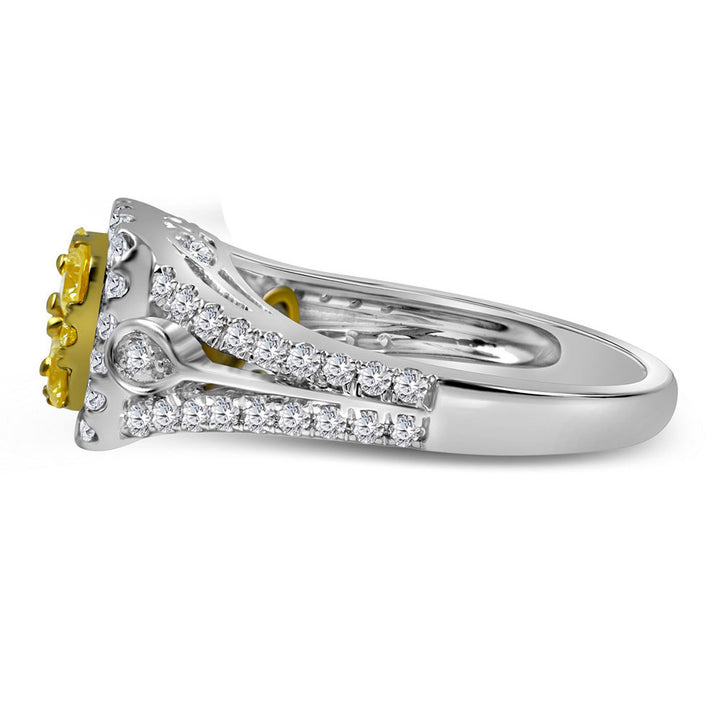 1 Cttw-DIA YELLOW BRIDAL RING