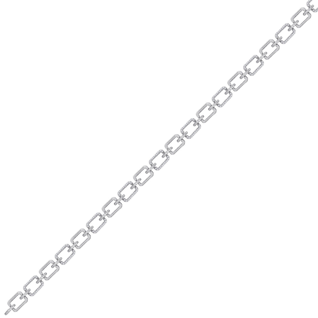 10kt White Gold Women's Diamond Bracelet 1/2 ctw
