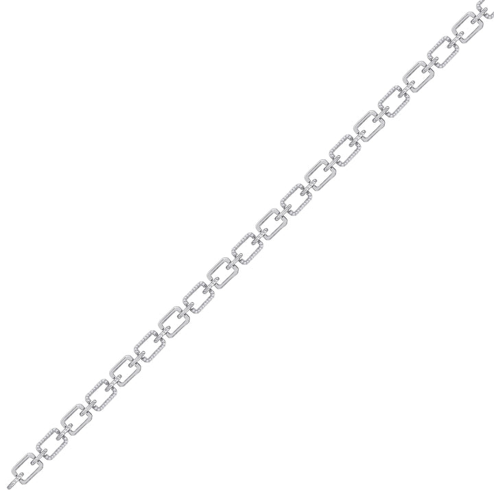 10kt White Gold Women's Diamond Bracelet 1/2 ctw