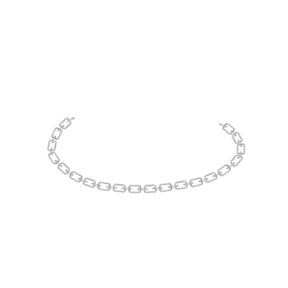 10kt White Gold Women's Diamond Bracelet 1/2 ctw - view 2