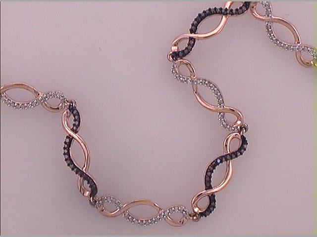 10kt Rose Gold Women's Diamond Bracelet 1/2 ctw
