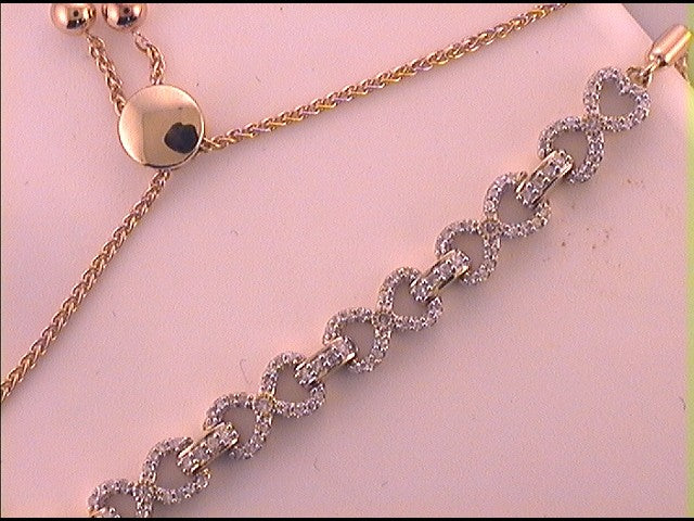 10kt Yellow Gold Women's Diamond Bracelet 1/2 ctw