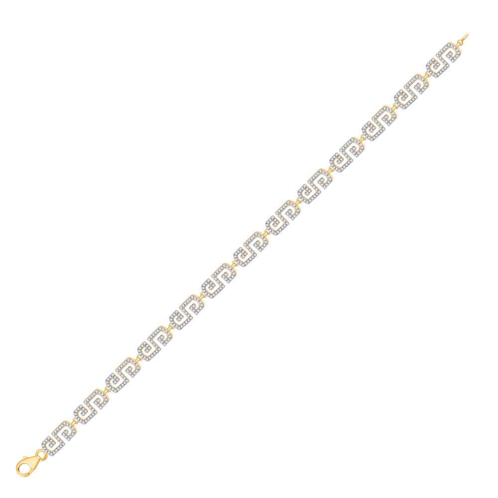 10kt Yellow Gold Women's Diamond Bracelet 1 ctw