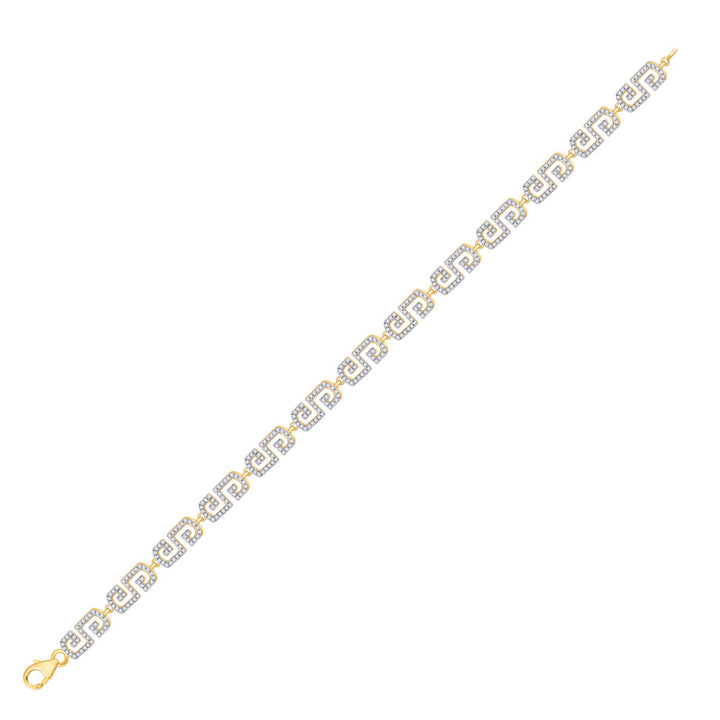 10kt Yellow Gold Women's Diamond Bracelet 1 ctw