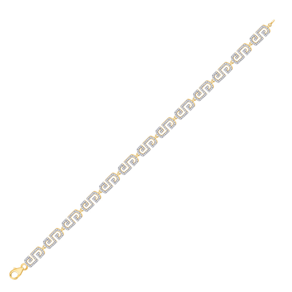 10kt Yellow Gold Women's Diamond Bracelet 1 ctw - view 2