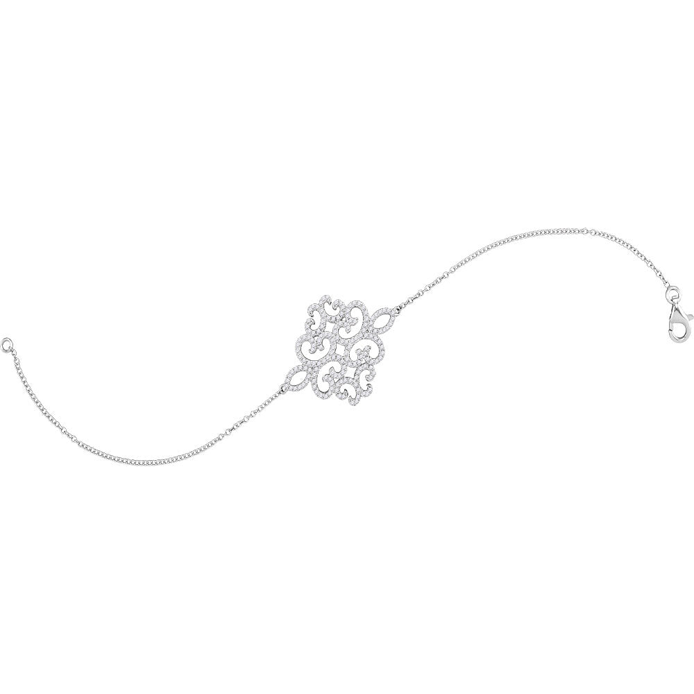 18kt White Gold Women's Bracelet 3/4 ctw