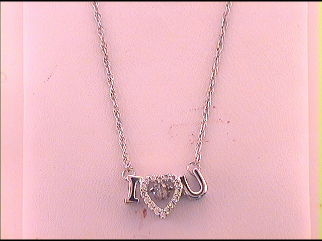 14kt Rose Gold Women's Diamond Pendant 1/10 ctw