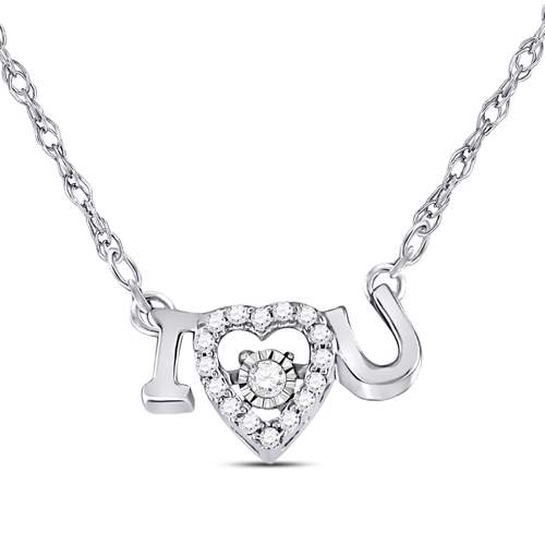 14kt Rose Gold Women's Diamond Pendant 1/10 ctw - view 2