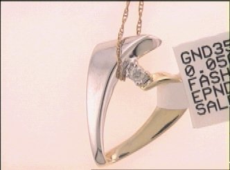 Sterling Silver Women's Diamond Pendant 1/20 ctw - view 2