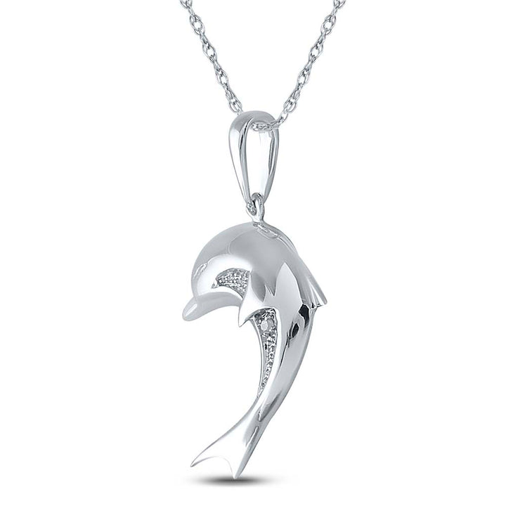 0.005CT-DIA P3 GIFT DOLPHIN PENDANT