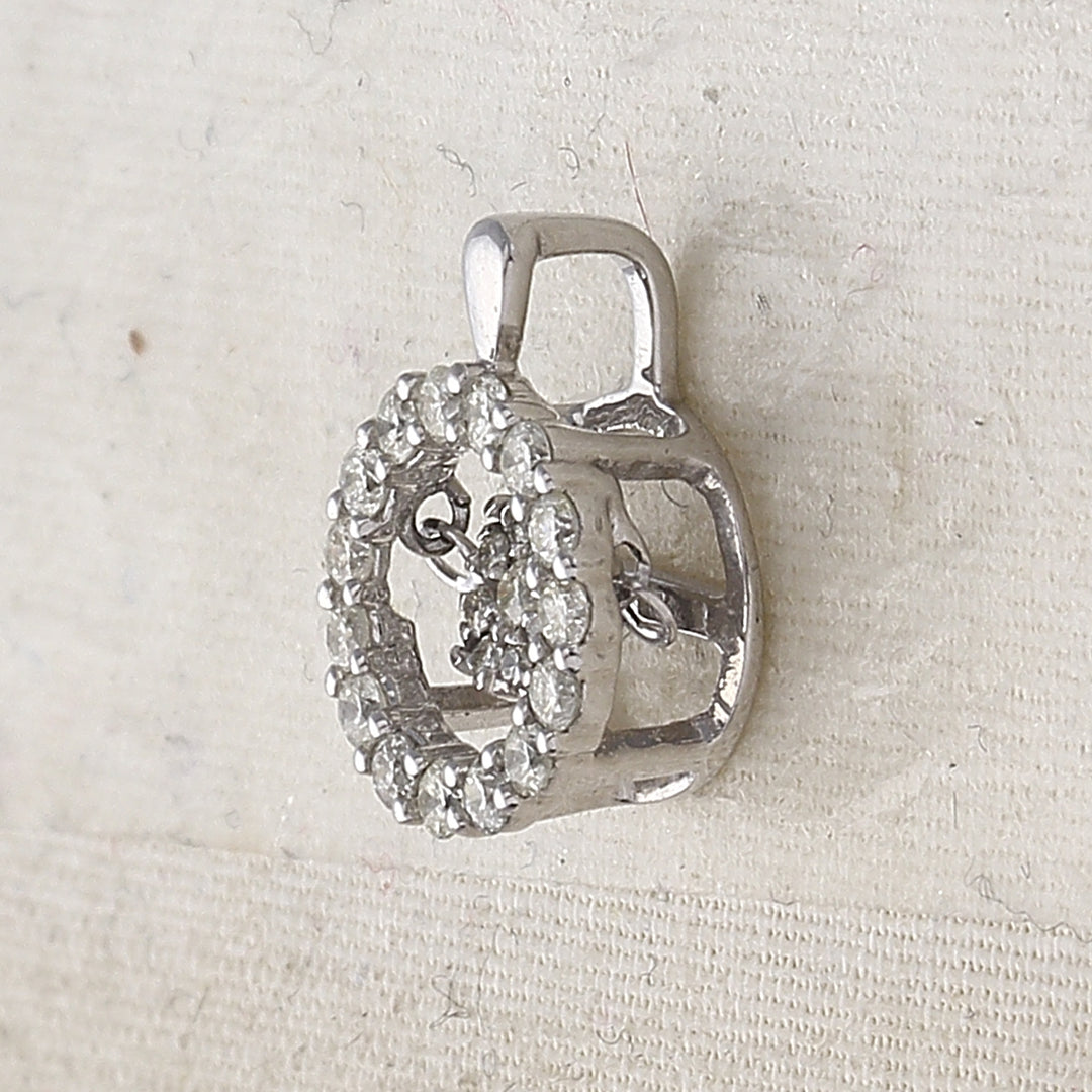 10kt White Gold Diamond Pendant 1/4 ctw