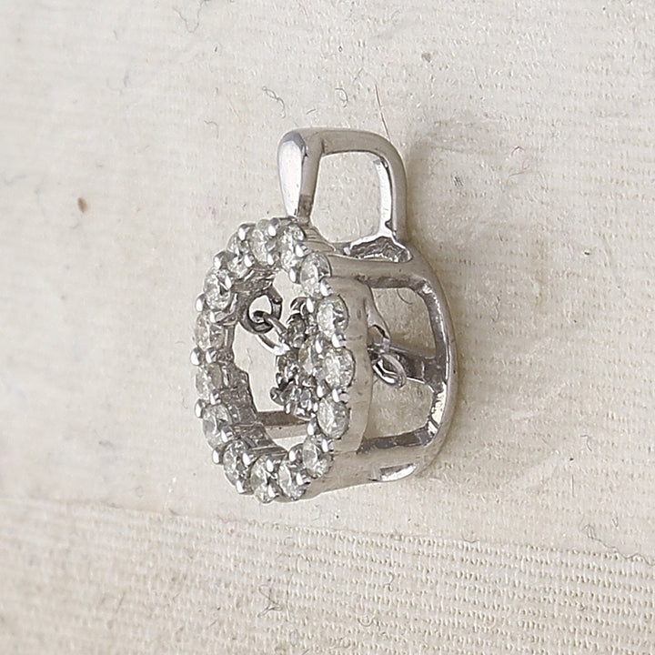 10kt White Gold Diamond Pendant 1/4 ctw
