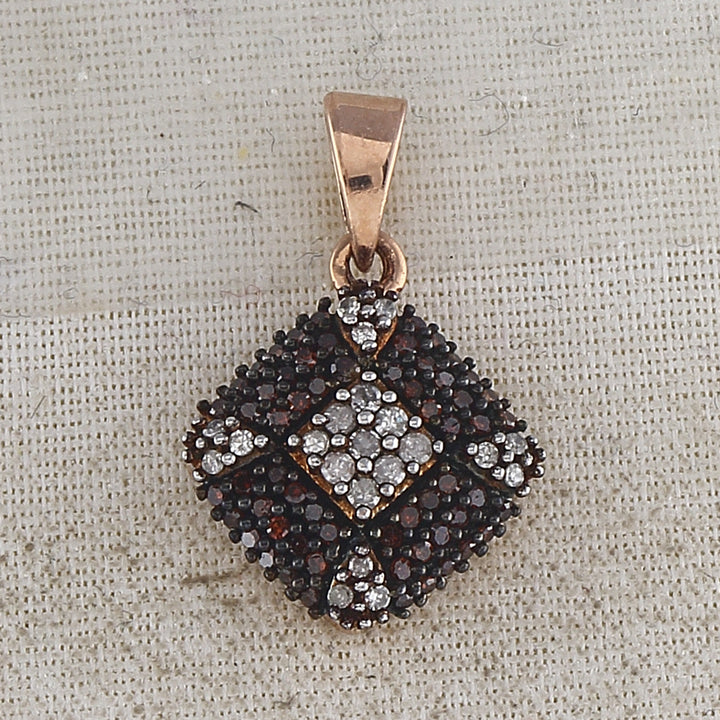 1/4CTW-DIA FASHION RED PENDANT