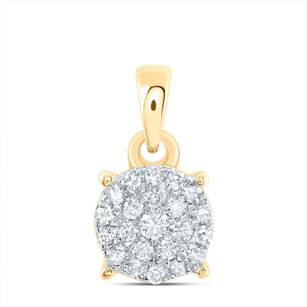 10kt Yellow Gold Women's Diamond 1/6 ctw