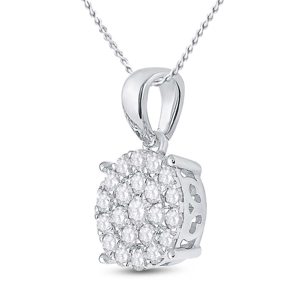 10kt White Gold Women's Diamond 2 ctw