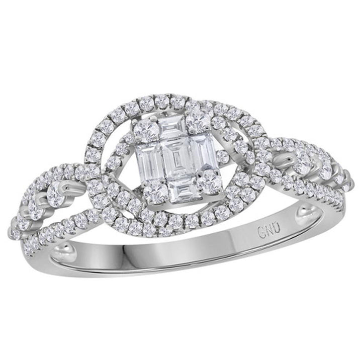 5/8CTW-DIA 1/5CT-CRD BRIDAL RING