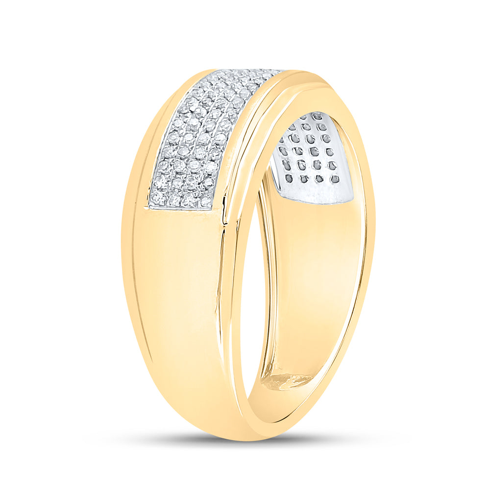 1/3CT-DIA MICRO-PAVE MENS BAND