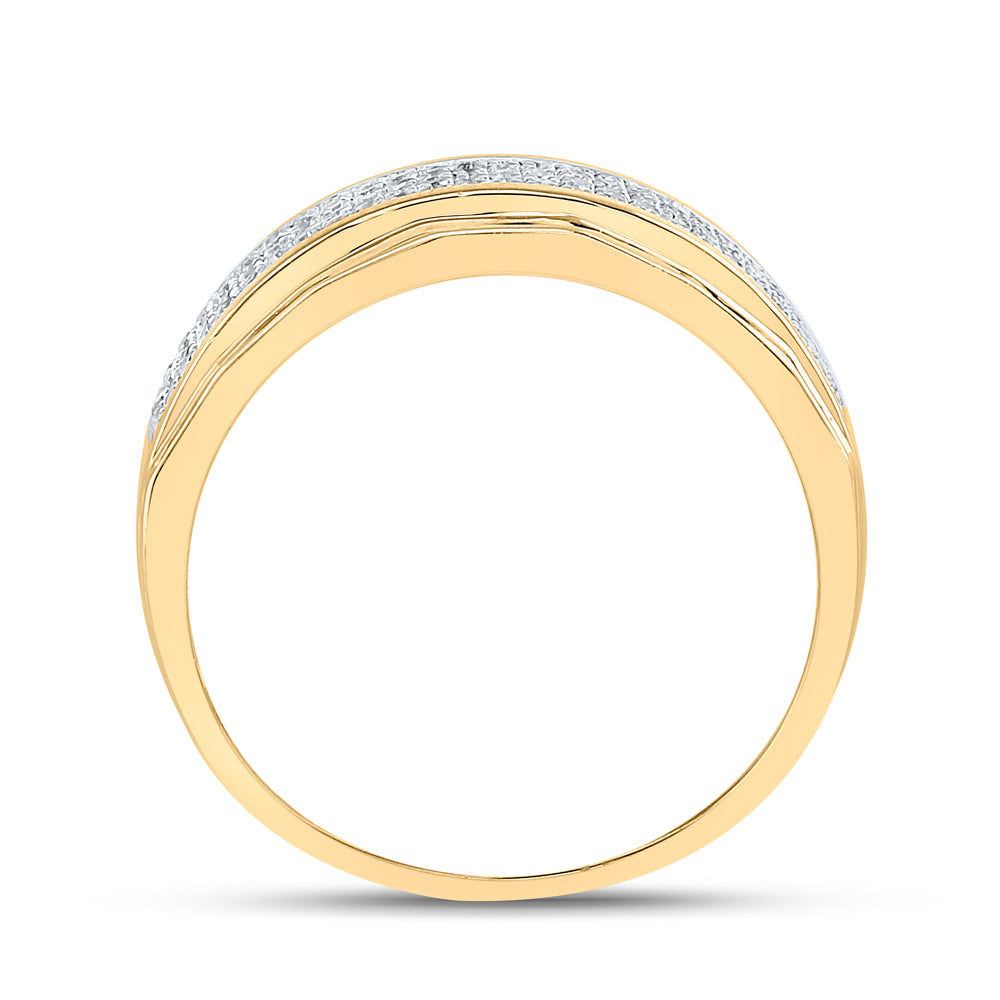 1/3CT-DIA MICRO-PAVE MENS BAND