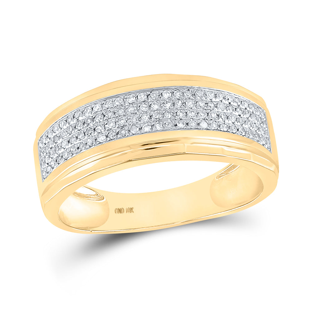1/3CT-DIA MICRO-PAVE MENS BAND