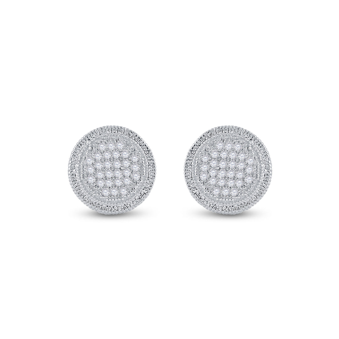 1/6CT-DIA P3 MICRO-PAVE UNISEX EARRING