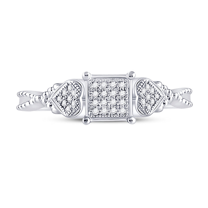 1/10CTW-DIA MICRO-PAVE RING