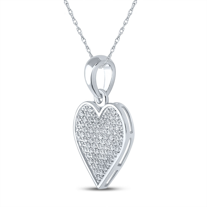 1/4CT-DIA HEART PENDANT