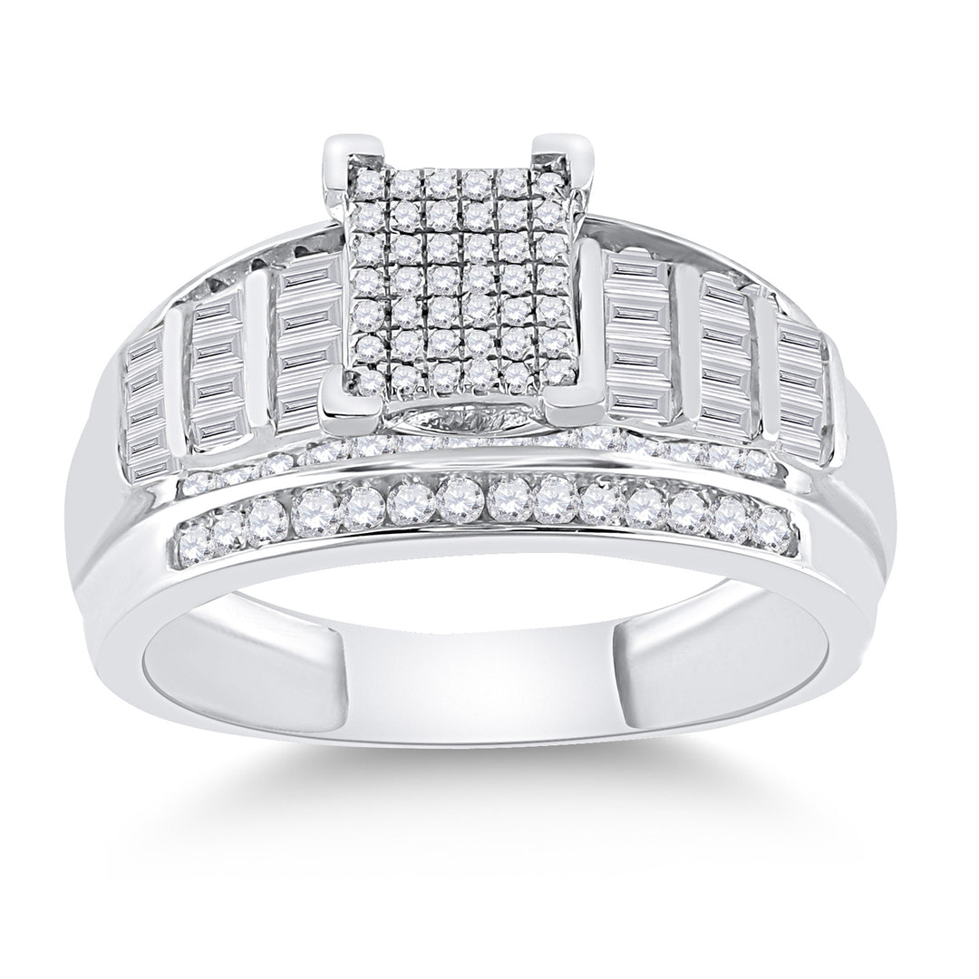 3/8CT-DIA BRIDAL RING