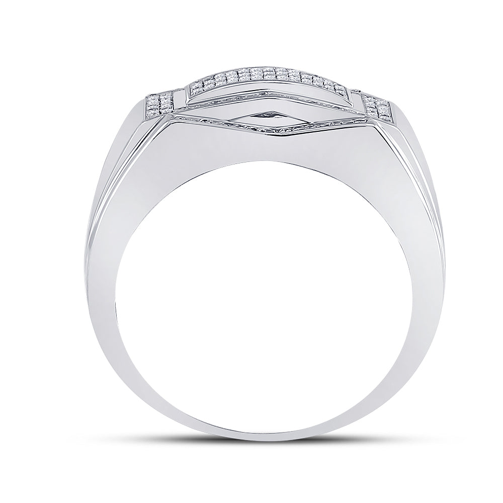 1/5CTW-DIA MICRO-PAVE MENS RING