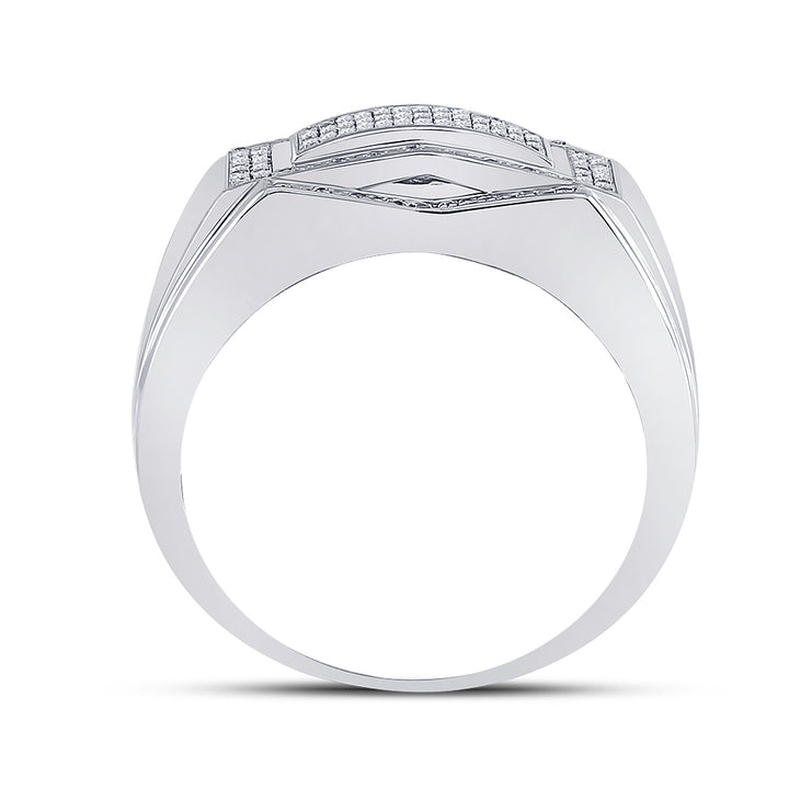 1/5CTW-DIA MICRO-PAVE MENS RING