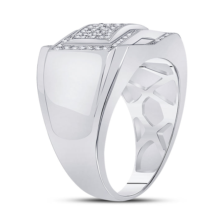 1/5CTW-DIA MICRO-PAVE MENS RING