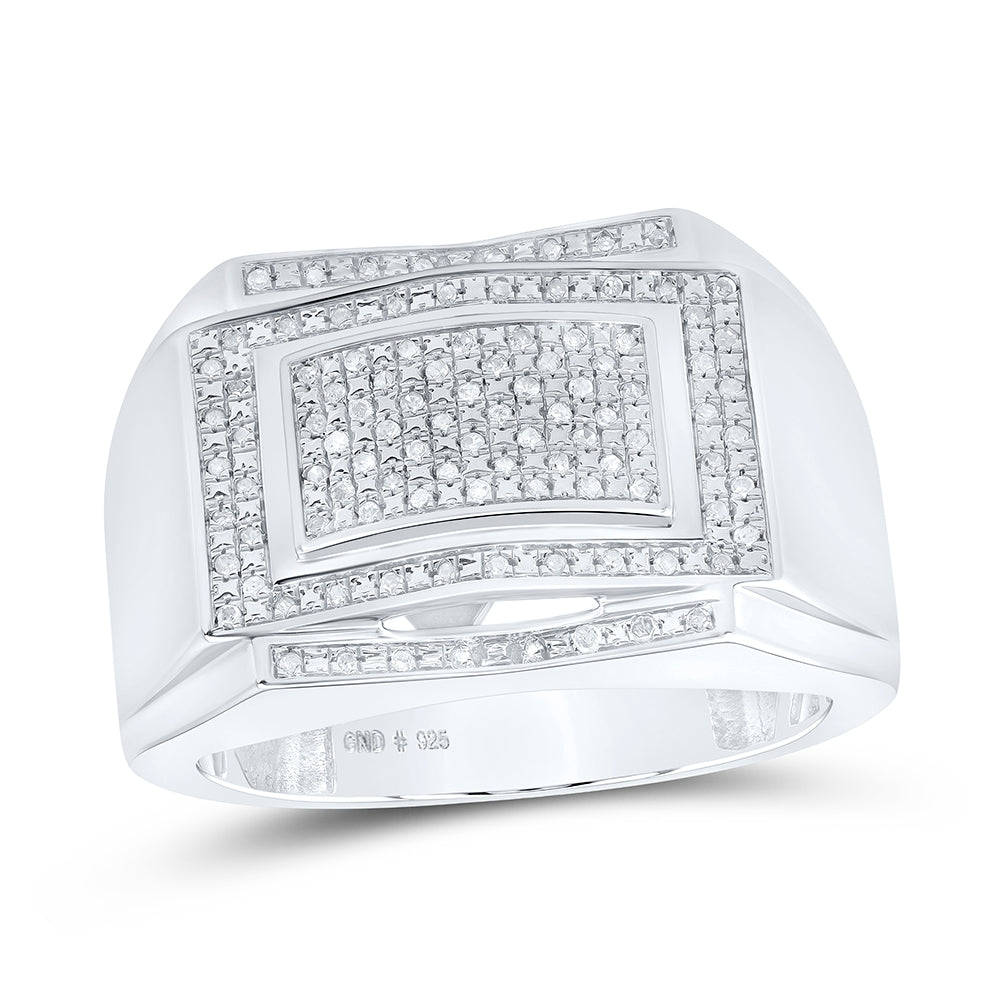 1/5CTW-DIA MICRO-PAVE MENS RING