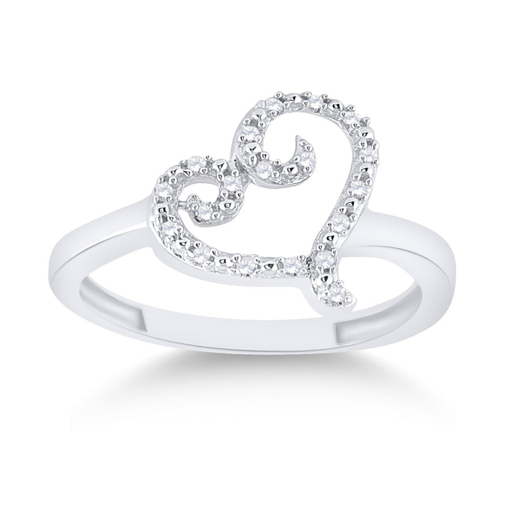 1/12CTW-DIA P3 GIFT HEART RING