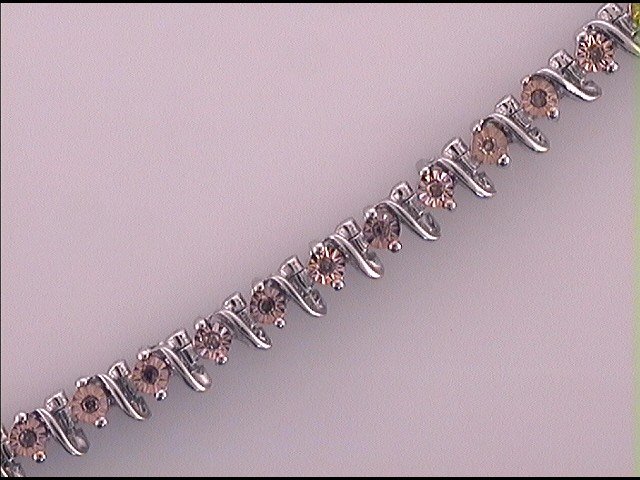 Sterling Silver Women's Diamond Bracelet 1/3 ctw