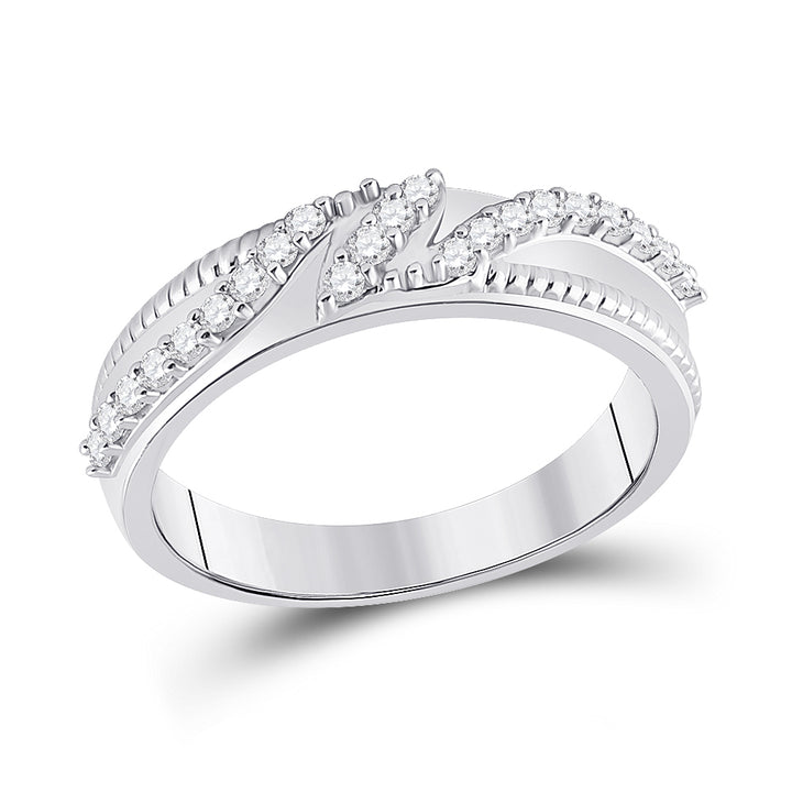10kt White Gold His Hers Round Diamond Cluster Matching Bridal Wedding Ring Band Set 1.00 Cttw