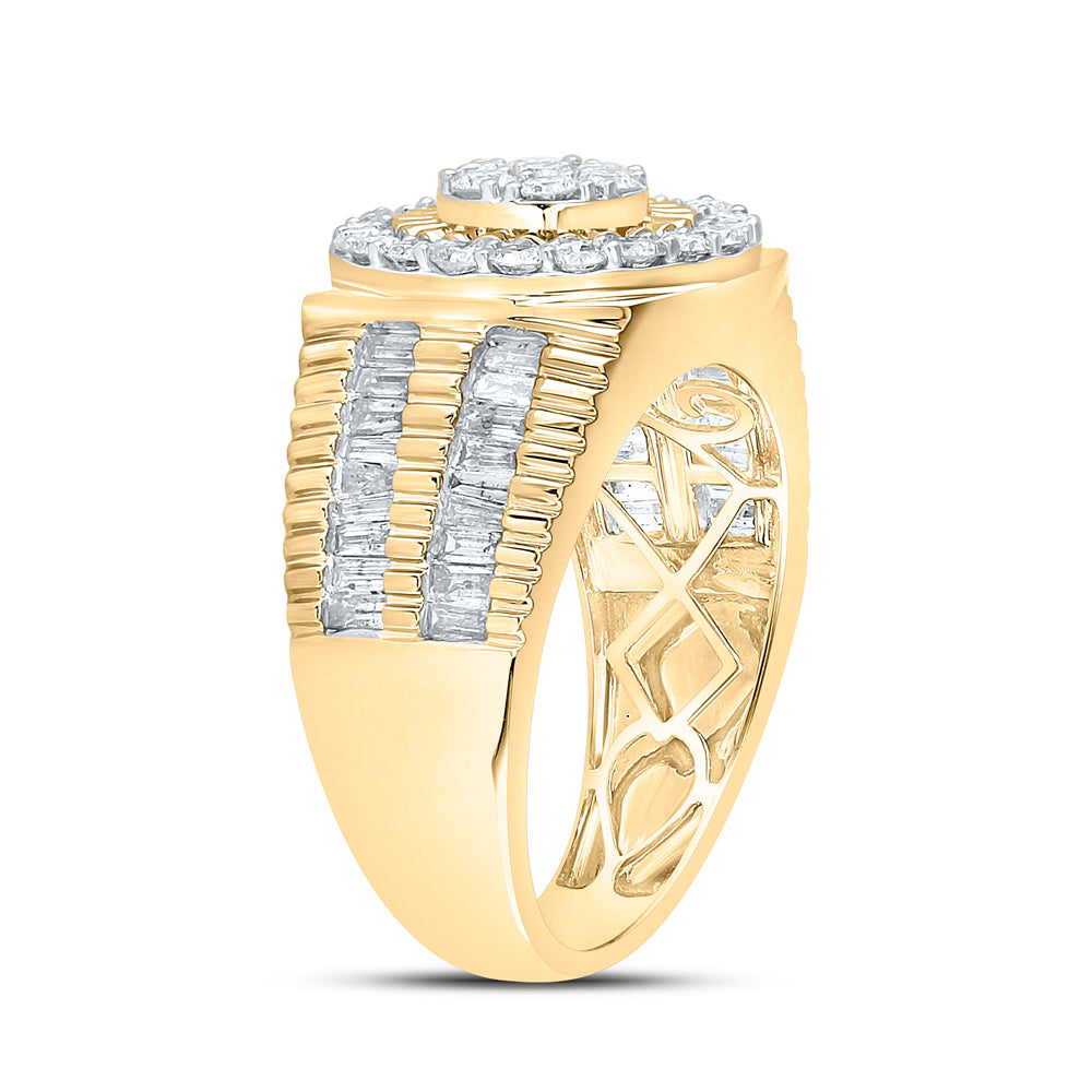 1 3/4CTW-DIA MENS RING