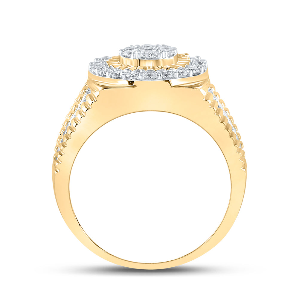 1 3/4CTW-DIA MENS RING