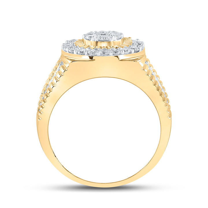 1 3/4CTW-DIA MENS RING