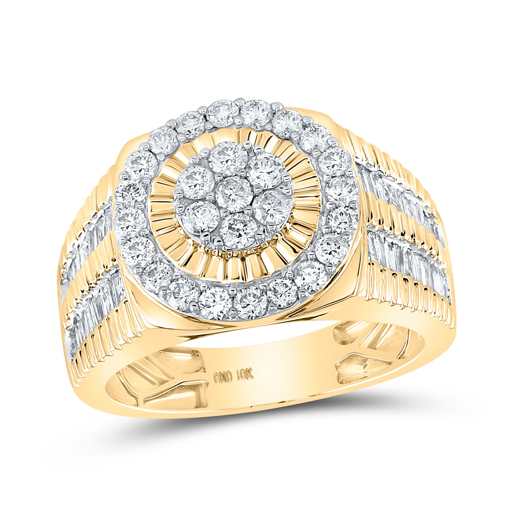 1 3/4CTW-DIA MENS RING