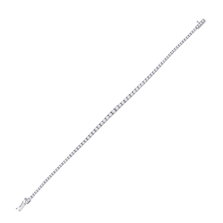 14kt White Gold Women's Diamond Tennis Bracelet 3 ctw