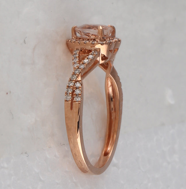 1/4CTW-DIA 1CT-CMOR HEART RING