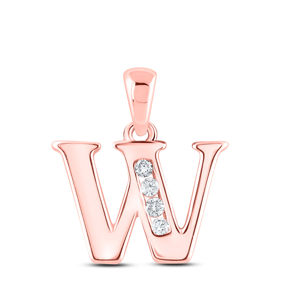 1/20CTW-DIA CN GIFT INITIAL-"W" PENDANT