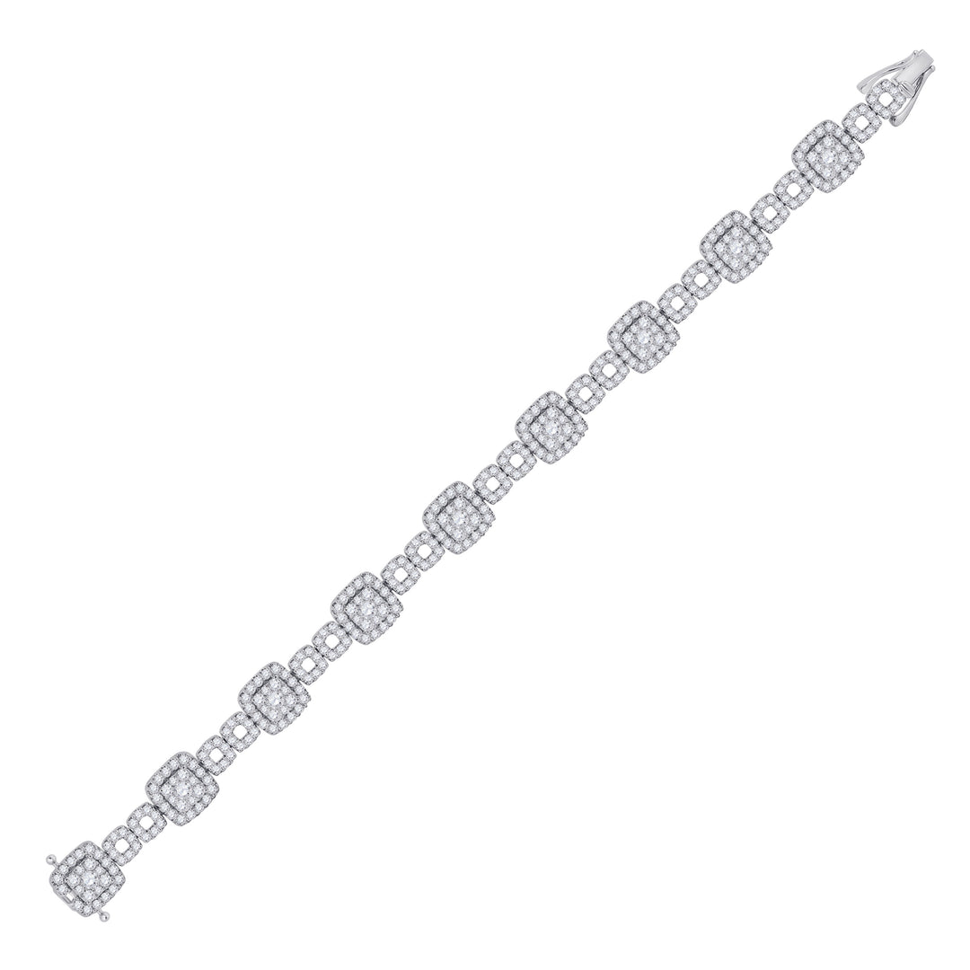 14kt White Gold Women's Diamond Bracelet 5-3/4 ctw