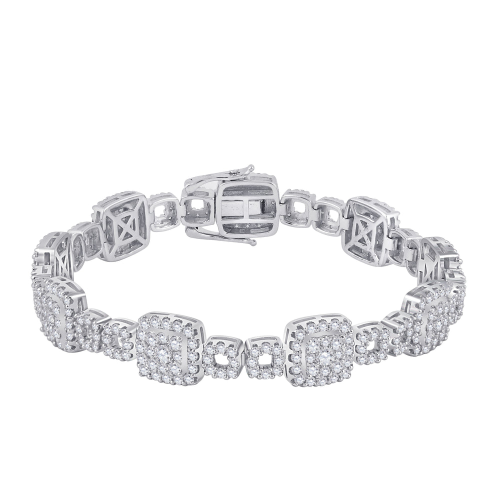 14kt White Gold Women's Diamond Bracelet 5-3/4 ctw - view 2